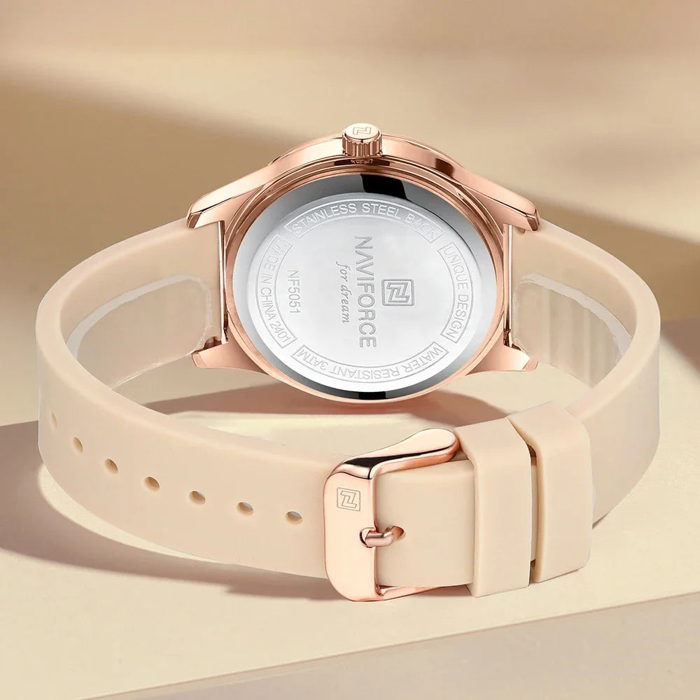 Relógio Feminino com Pulseira de silicone