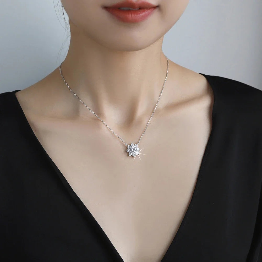 Conjunto de Joias Floratta em Prata 925 com Moissanite