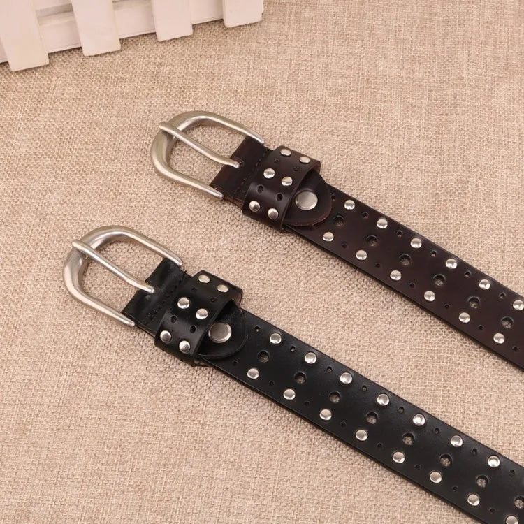 Cinto Casual em Couro – Fivela Metal
