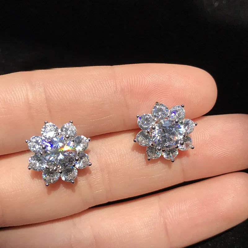 Conjunto de Joias Floratta em Prata 925 com Moissanite