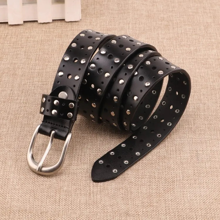 Cinto Casual em Couro – Fivela Metal