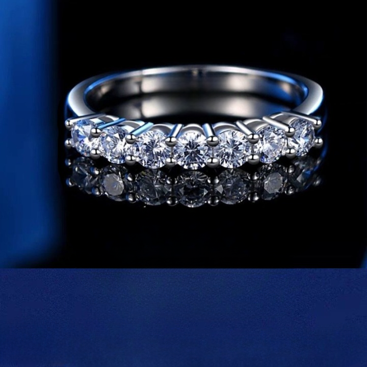Anel de Noivado Feminino em Prata 925 com Moissanite