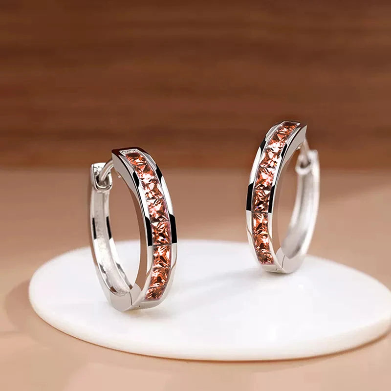 Argola Clássica com Zircônias