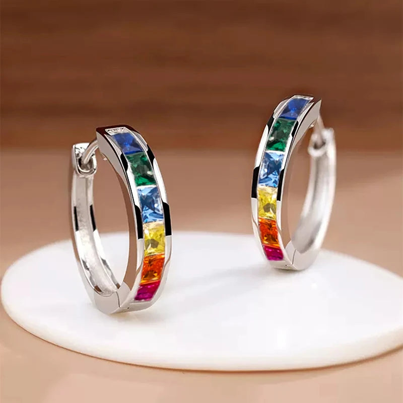 Argola Clássica com Zircônias