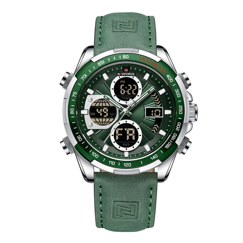 RELÓGIO MASCULINO DIGITAL COM PULSEIRA EM COURO
