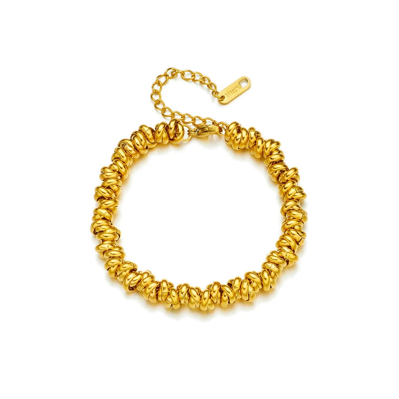 Pulseira Feminina Elos em Aço