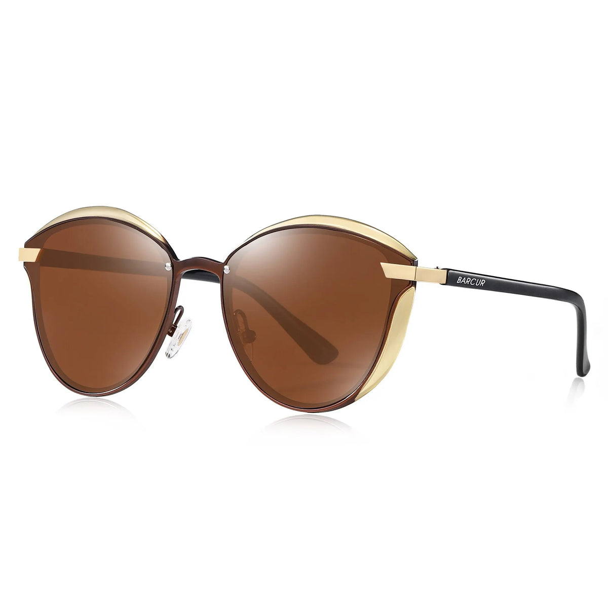 Óculos de Sol Feminino Catmore Redondo Polarizado com Proteção UV